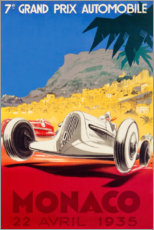 Poster Großer Preis von Monaco 1935 (französisch)