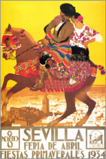 Leinwandbild  Sevilla (Spanisch) - Vintage Travel Collection