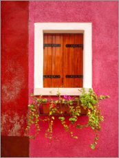 Poster Rote Hausfassade