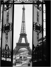 Poster Eiffelturm um 1920