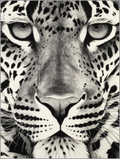 Acrylglasbild  Leopardengesicht - Rose Corcoran