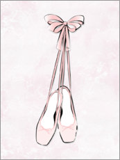 Leinwandbild  Ballettschuhe - Martina illustration
