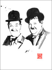 Poster  Laurel und Hardy - Péchane