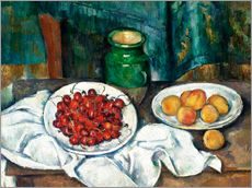 Wandsticker  Kirschen und Pfirsiche - Paul Cézanne