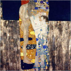 Holzbild  Die drei Lebensalter - Gustav Klimt