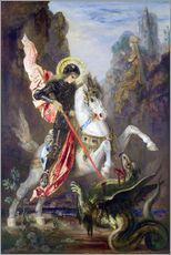 Wandsticker  St. Georg und der Drache - Gustave Moreau