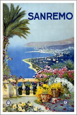 Wandsticker  Italien - Sanremo - Vintage Travel Collection