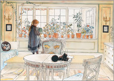 Gallery Print  Blumen auf der Fensterbank - Carl Larsson