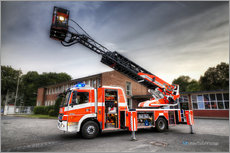 Wandsticker  Feuerwehr-Teleskopmastfahrzeug - Markus Will
