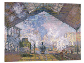 Acrylglasbild  Bahnhof von St. Lazare - Claude Monet