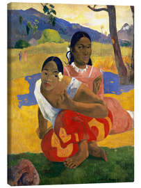 Leinwandbild  Nafea faa ipoipo (Wann heiratest Du?) - Paul Gauguin