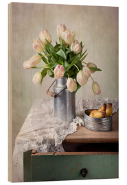 Holzbild  Stilleben mit Tulpen - Nailia Schwarz