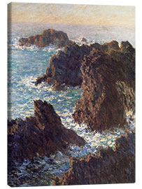 Leinwandbild  Felsen bei Belle-Ile - Claude Monet