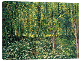 Leinwandbild  Bäume und Unterholz - Vincent van Gogh