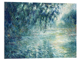 Hartschaumbild  Morgen an der Seine - Claude Monet