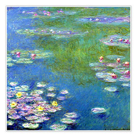 Wandbild  Seerosen, 1908 - Claude Monet