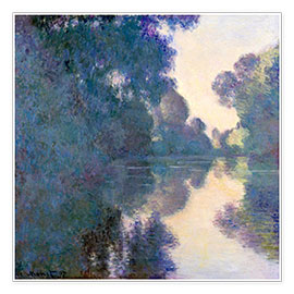 Wandbild  Morgen an der Seine, nahe Giverny - Claude Monet