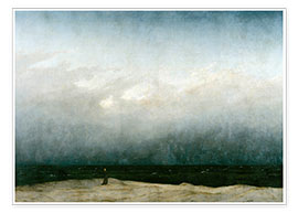 Wandbild  Der Mönch am Meer - Caspar David Friedrich