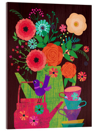 Acrylglasbild  Blumen in der Kaffekanne - Elisandra Sevenstar
