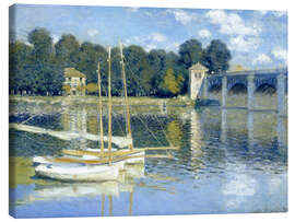 Leinwandbild  Brücke von Argenteuil - Claude Monet