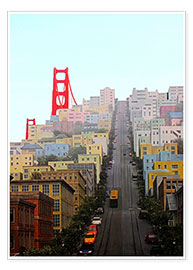 Poster San Francisco und Golden Gate Bridge