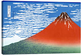 Leinwandbild  Der Fuji bei klarem Wetter - Katsushika Hokusai