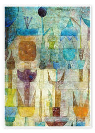 Wandbild  Pflanzen früh am Morgen - Paul Klee