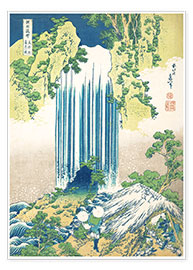 Poster  Der Yoro-Wasserfall in der Provinz Mino - Katsushika Hokusai