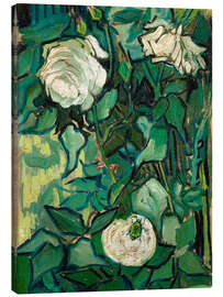 Leinwandbild  Rosen und ein Käfer - Vincent van Gogh