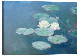 Leinwandbild  Seerosen, Abend - Claude Monet