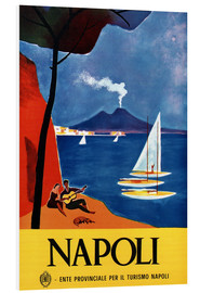 Hartschaumbild  Neapel, Italien - Vintage Travel Collection