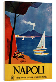 Holzbild  Neapel, Italien - Vintage Travel Collection