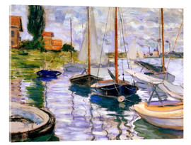 Acrylglasbild  Voiliers sur la Seine - Claude Monet