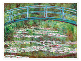 Wandbild  Die japanische Brücke, 1899 - Claude Monet