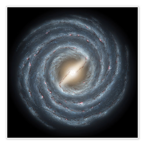 Poster Ein Blick auf unsere Milchstraße