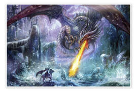 Wandbild  Angriff des Drachen - Dragon Chronicles
