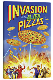 Leinwandbild  Angriff der Alienpizzas - Gareth Williams