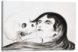 Leinwandbild  Todeskuss - Edvard Munch