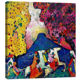 Leinwandbild  Blauer Berg - Wassily Kandinsky
