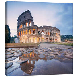 Leinwandbild  Colosseum reflektiert im Wasser - Matteo Colombo