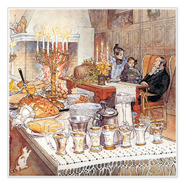 Wandbild  Heiligabend, Detail - Carl Larsson