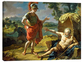 Leinwandbild  Alexander und Diogenes. 1818 - Nicolas Andre Monsiau