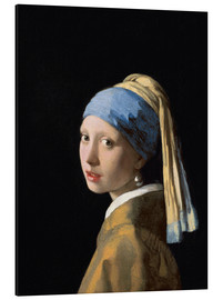 Alubild  Mädchen mit dem Perlenohrring - Jan Vermeer