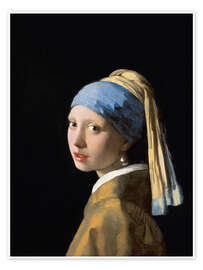 Wandbild  Mädchen mit dem Perlenohrring - Jan Vermeer