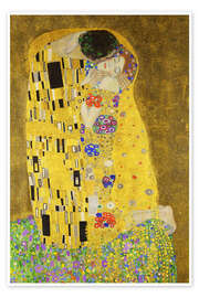 Wandbild  Der Kuss (Detail) - Gustav Klimt