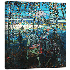 Leinwandbild  Reitendes Paar - Wassily Kandinsky