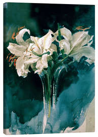 Leinwandbild  Weiße Lilien - Anders Leonard Zorn
