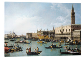 Acrylglasbild  Das Hafenbecken von San Marco am Himmelfahrtstag - Bernardo Bellotto (Canaletto)