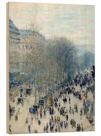 Holzbild  Boulevard des Capucines - Claude Monet