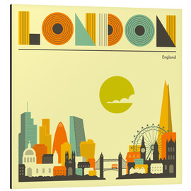 Alubild  London Skyline - Jazzberry Blue